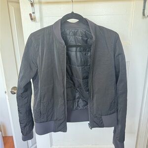 Lululemon Athletica Black Bomber Jacket